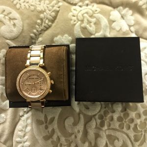 Michael Kors Parker Chronograph Crystal Rose Gold